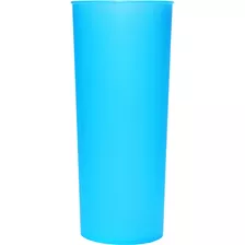 Kit 300 Copos Ecológicos Long Drink 350ml - Novidade! Cor Azul Perolado