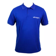 Camisa Polo Azul Ultragaz Bordado G1 Ao G5