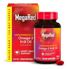 Megared 350 Mg Omega-3 Krill Oil - Sin Regusto A Pescado 