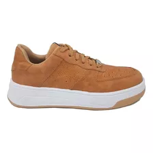 Zapatillas De Mujer Cuero Vacuno Plataforma Zuj0561