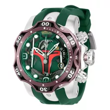 Reloj Invicta 40481 Verde, Acero Hombres Color De La Correa Verde Oscuro Color Del Bisel Morado Plata Color Del Fondo Verde Oscuro