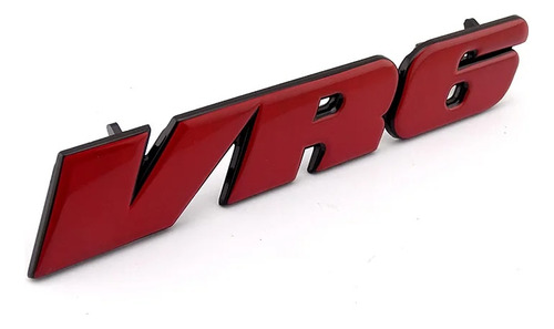 Foto de 3d Sticker Rojo Vr6 Pegatinas Coche Logo Para Compatible