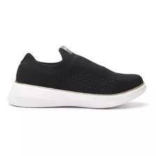 Zapatillas Beira Rio Con Un Estilo Urbano Para Mujer Color Negro Diseño De La Tela Liso Talle 37 Ar