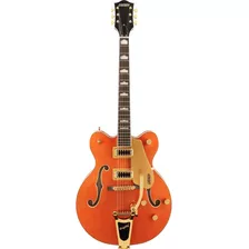 Gretsch G5422tg Guitarra Eléctrica Electromática Clásica De Doble Corte Con Bigsby, Color Naranja