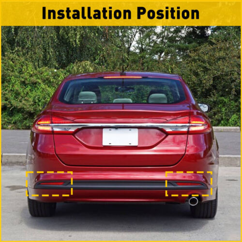 For 2013-2018 Ford Fusion Red Rear Bumper Reflector Side Aab Foto 3