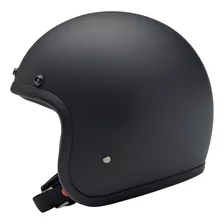 Casco Para Moto Biltwell Bonanza Dot Color Negro. Talla M