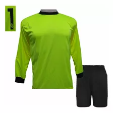 Kit Goleiro Camisa E Bermuda Com Proteção Acolchoada