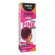 Banho De Brilho Salon Line Color Express Fun Pink Show 100ml