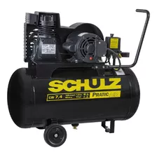 Compressor De Ar Elétrico Portátil Schulz Pratic Air Csi 7.4/50 Monofásica 46l 1.5hp 127v 50hz/60hz Preto