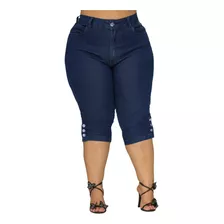 Roupas Grandes Capri Feminina Plus Size Com Lycra 46 Ao 56