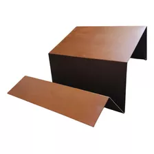 Mesa De Metal Ferro Natural Moderna Sala E Apoio Luxo Marrom