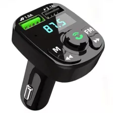 Transmisor Fm Cargador Bluetooth Usb Radio Manos Libres Auto
