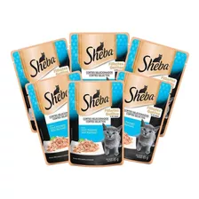 Kit 6 Sachê Sheba Gatos Filhotes Atum Marinado - 85g