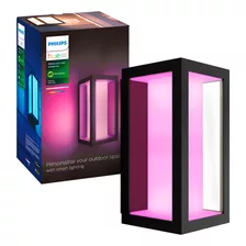 Aplique Exterior Philips Hue Impress White And Color Wifi Color Negro