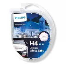 Lampara H4 Philips Diamond Vision 12v 60/55w Pt43 Pack X2