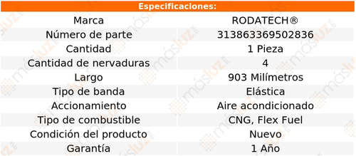 1- Banda Accesorios A/a Savana 2500 V8 6.0l 10/19 Rodatech Foto 2