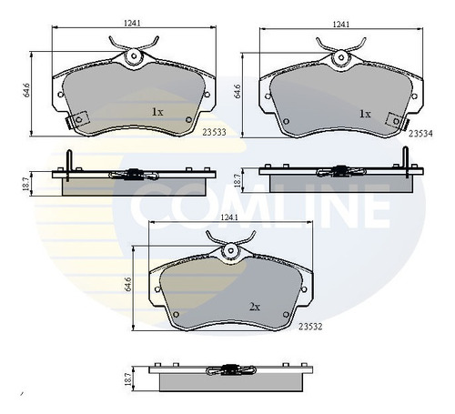 Pastillas Freno Chrysler Pt Cruiser 2001-2010 Delantero Foto 2