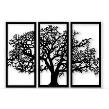 Triptico Arbol De La Vida En Madera Calada 85 X 60 Cmts