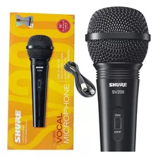 Microfone Original Shure Sv200 Com Cabo 2 Anos Garantia