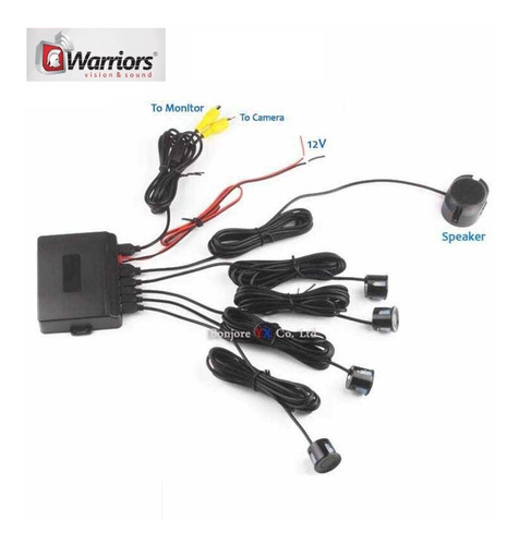 Sensor De Reversa Video Warriors Wd-230 4 Puntos   Foto 3