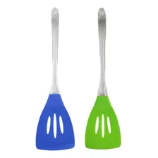 Espatula De Silicone 2 Uni Cozinha Utensilio Receita Fritura