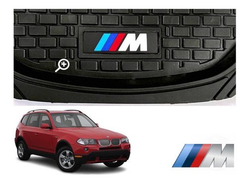 Tapetes 4pz Charola 3d Logo M-series Bmw X3 2004 A 2010 Foto 5