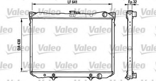 Radiador Nissan Sentra 2001-06 1.8 Terrano Wd21 Valeo 731160 Foto 2