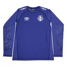 Camisa Malha Térmica Umbro Grêmio Ml Goleiro Azul Escuro G