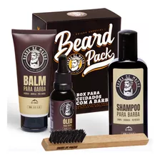 Shampoo Masculino Barba E Cabelo + Oleo + Balm + Escova