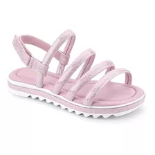 Sandália Infantil Feminina Bibi Flat Form Rosa 1059277