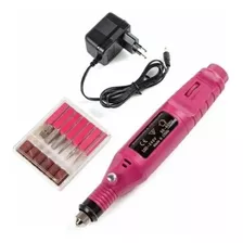 Torno Eléctrico Uñas Profesional Manicuría + Kit De Fresas