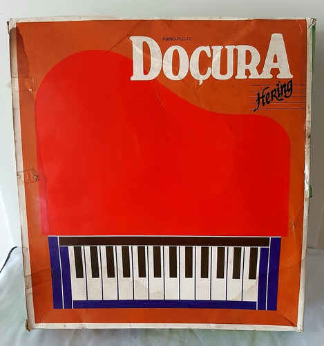 Anos 80 Piano De Brinquedo Hering Baby Na Caixa Nunca Usado!