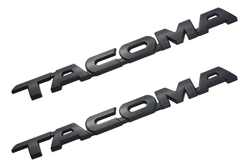 Emblema Letras Tacoma + V6 + 4x4 Negro + Regalo Toyota 06-15 Foto 3