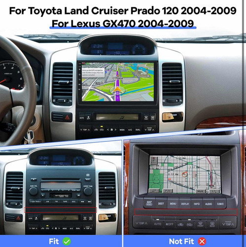 Radio Andorid Carplay 2+32 Toyota Prado O Vx 2006-2009 Foto 2