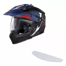 Capacete Nolan N70-2x Bungee Preto/azul Big Trail / Off-road