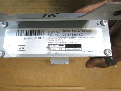 09-14 Acura Tl Radio Amplifier Amp Sound Equipment Recei Tty Foto 5