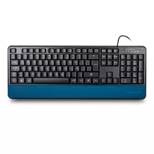 Teclado Alámbrico Techzone Color Del Teclado Negro Idioma Inglés Internacional