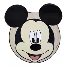 Suporte Descanso De Panela Madeira Mickey Mouse - Disney Cor Preto