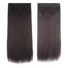 Postizo Extensiones De 4 Clip Cortina Fibra Pelo Liso 55cm