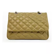 Bolsa Feminina Couro Legitimo Alça Corrente Premium Luxo