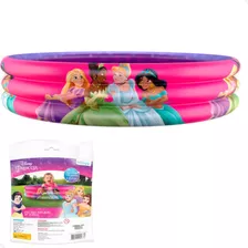 Piscina Inflável Redonda Infantil Meninas Bebê Disney 130l Cor Princesas