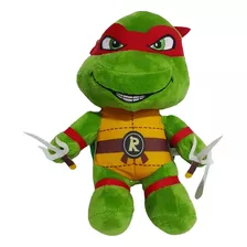 Peluche Tortugas Ninja Rafael Raphael Rojo 26cm Ortiz