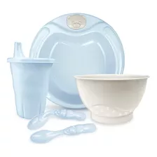 Set Alimentación. Plato, Bowl, Vaso Y Cubiertos. (786)