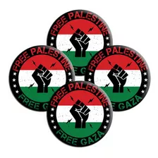 4 Bottons Palestina Livre Broches Kit