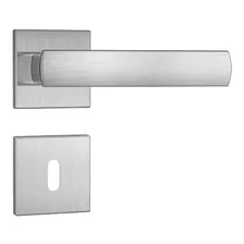 Fechadura Roseta Quadrada Inox Escovado 813/35 Interna Stam