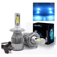 Kit Faros Led H4 9003 Luz Alta Baja 8000lm 8000k Azul Hielo