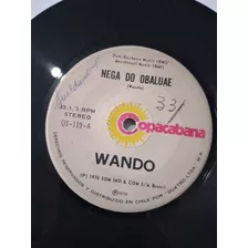 Vinilo Single De Wando Nega Do Ovaluae ( Ll158