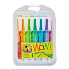 Marca Texto Stabilo Swing Cool C/6 Cores Fluorescente 27563