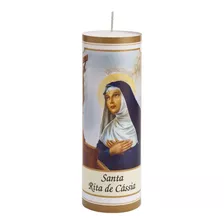 Vela Votiva 260g Santa Rita De Cássia - 08 Unidades