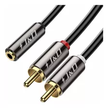 2 Cables Adaptador De Audio 3,5 Mm Hembra A 2 Rca Macho